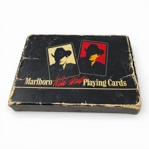 Vtg 1991 Marlboro Man Wild West Playing Cards 2 Decks Complete One One Snap On